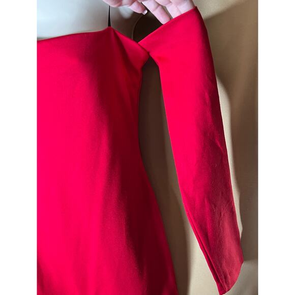 Amanda Uprichard Red Nicolette Dress M - Picture 8 of 12